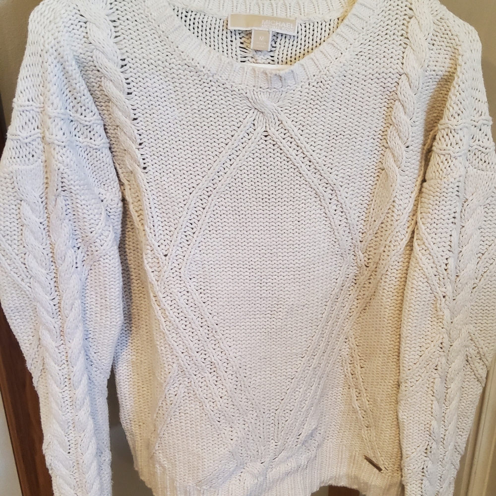 Michael Kors Cream Cable Knit Sweater - Women